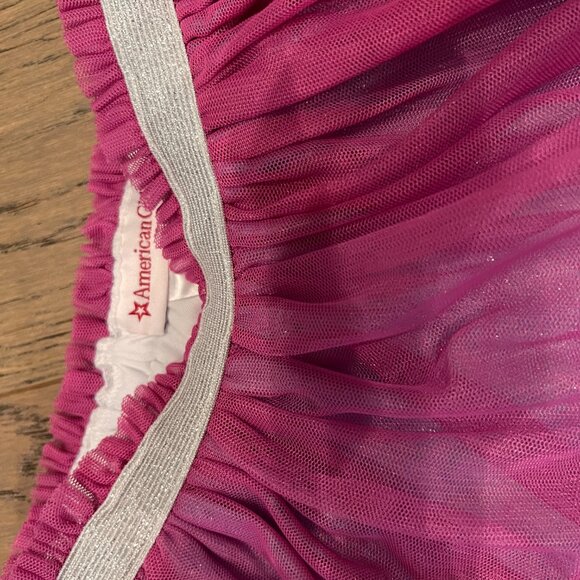 American Girl Sparkle-Waist Pink Layered Tulle Skirt - Like-new - Picture 4 of 7